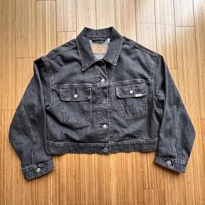 Levi's Black Denim Jacket Women's Size XL